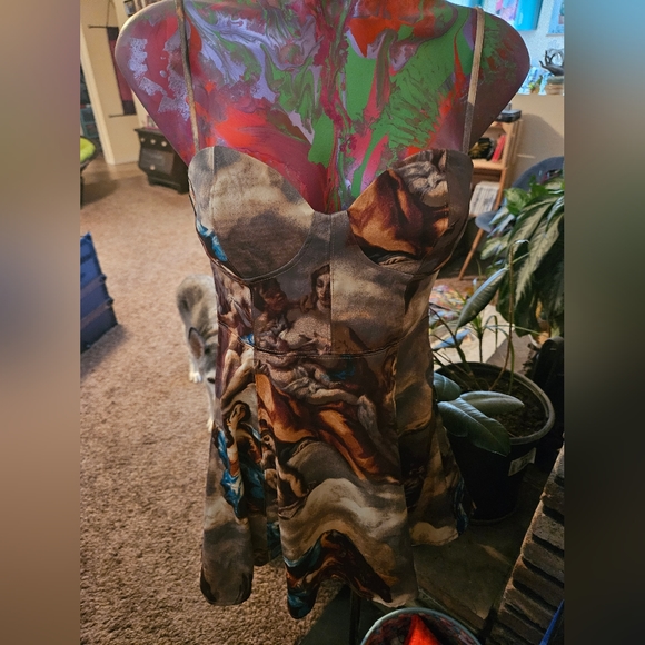 NWT UO Orion Bustier Slip Skater Dress - Picture 6 of 10